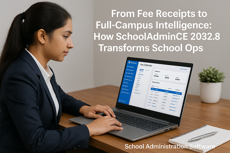 From Fee Receipts to Full-Campus Intelligence: How SchoolAdminCE 2032.8 Transforms School Operations